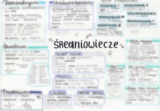 NOTATKA- ŚREDNIOWIECZE PDF *zgodnie z wymaganiami CKE*