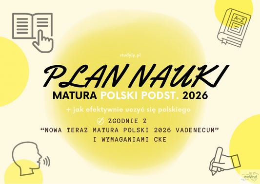 PLAN NAUKI- POLSKI PODST. ❗️grudzień-kwiecień❗️ *wymagania cke matura 2026*