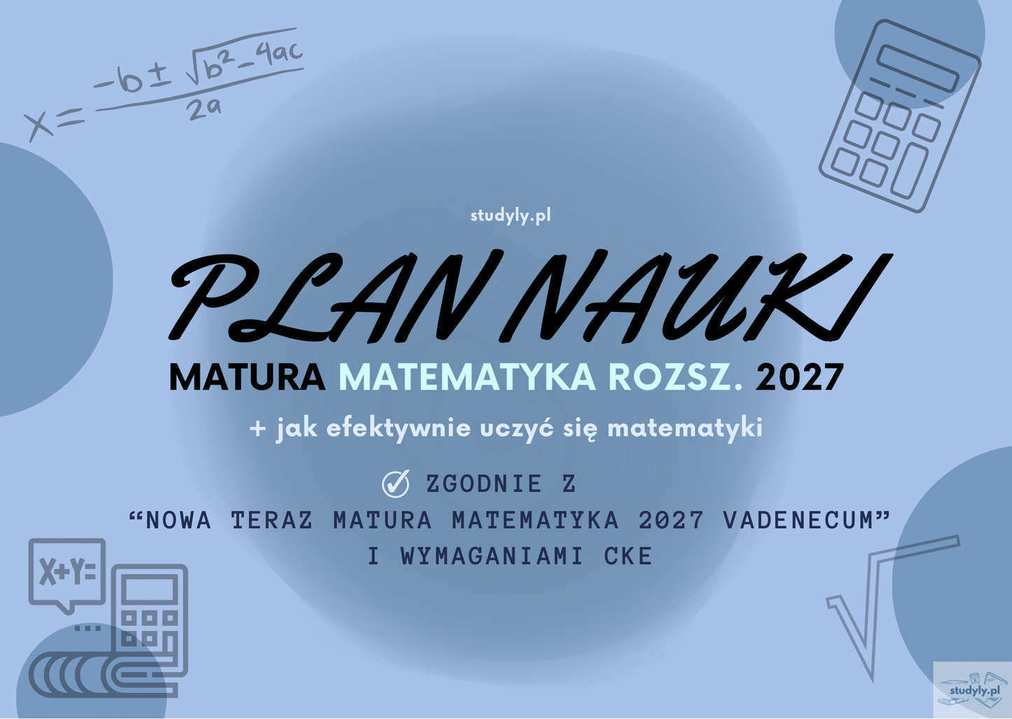 PLAN NAUKI - MATEMATYKA ROZSZ. ‼️ *wymagania cke matura 2027*