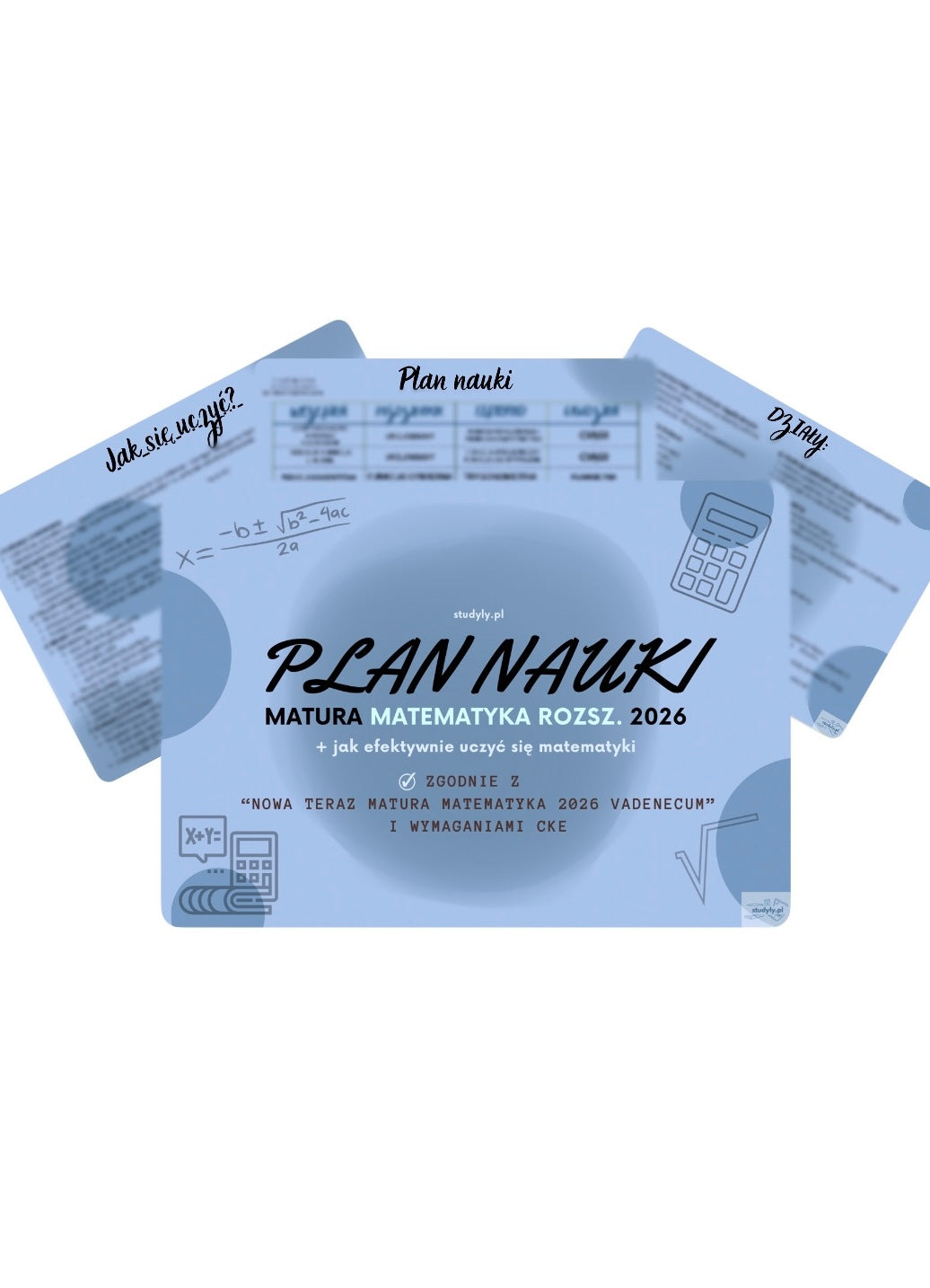PLAN NAUKI- MATEMATYKA ROZSZ. *zgodnie z wymaganiami cke matura 2026*