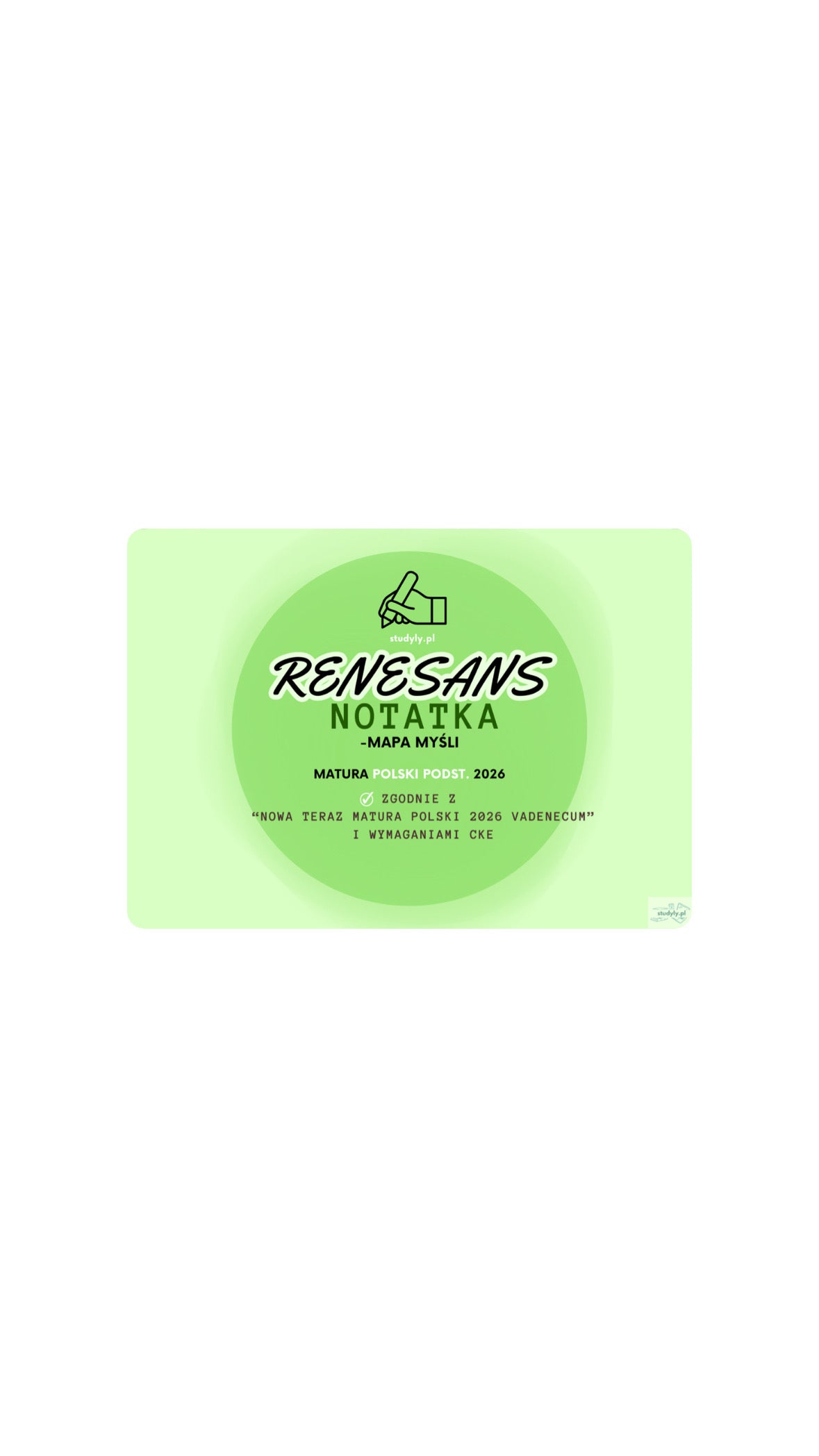 NOTATKA- RENESANS PDF *zgodnie z wymaganiami CKE*