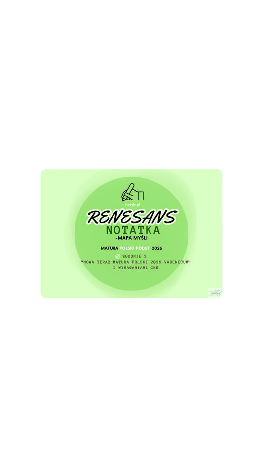 NOTATKA- RENESANS PDF *zgodnie z wymaganiami CKE*