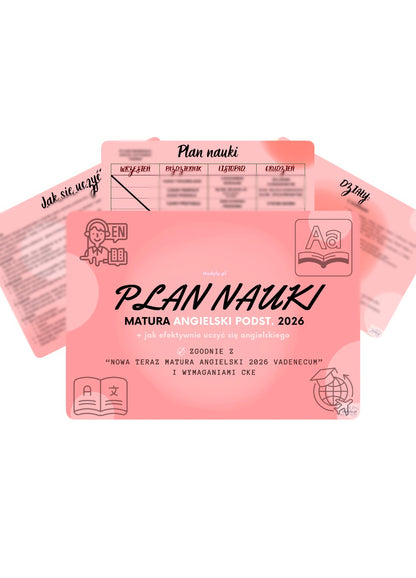 PLAN NAUKI- ANGIELSKI PODST. ❗️grudzień-kwiecień❗️ *wymagania cke matura 2026*