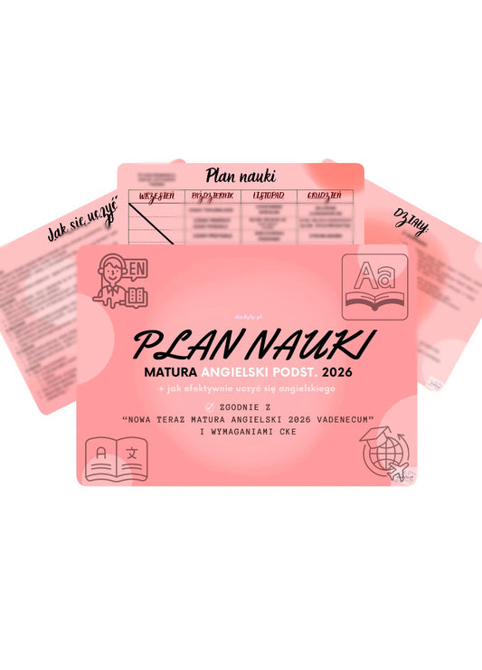 PLAN NAUKI- ANGIELSKI PODST. ❗️grudzień-kwiecień❗️ *wymagania cke matura 2026*