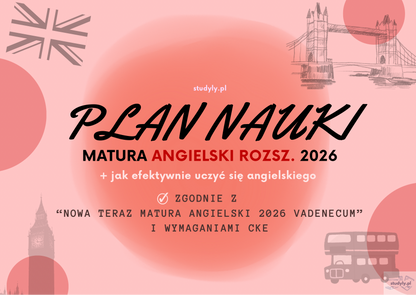 PLAN NAUKI- ANGIELSKI ROZSZ. *zgodnie z wymaganiami cke matura 2026*