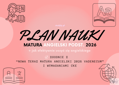 PLAN NAUKI- ANGIELSKI PODST. ❗️grudzień-kwiecień❗️ *wymagania cke matura 2026*