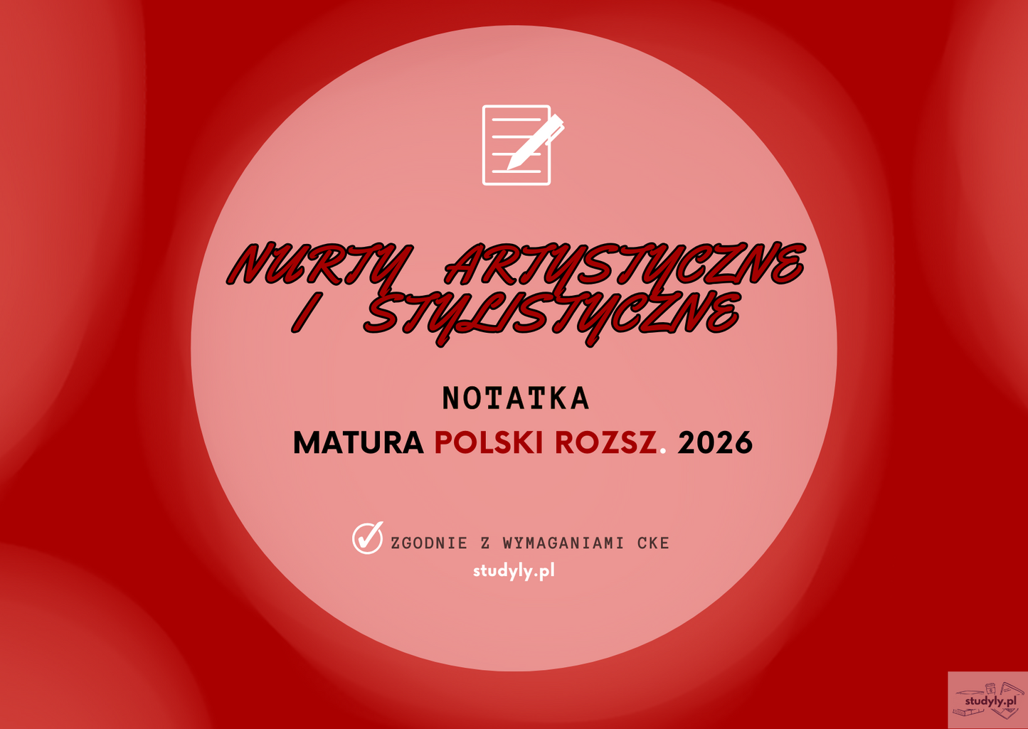 NOTATKA- NURTY ARTYS. I STYLIS. PDF *zgodnie z wymaganiami CKE*