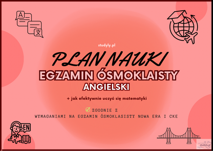 PLAN NAUKI- ANGIELSKI ❗️grudzień-kwiecień❗️ *wymagania cke egzamin 8-klasisty*