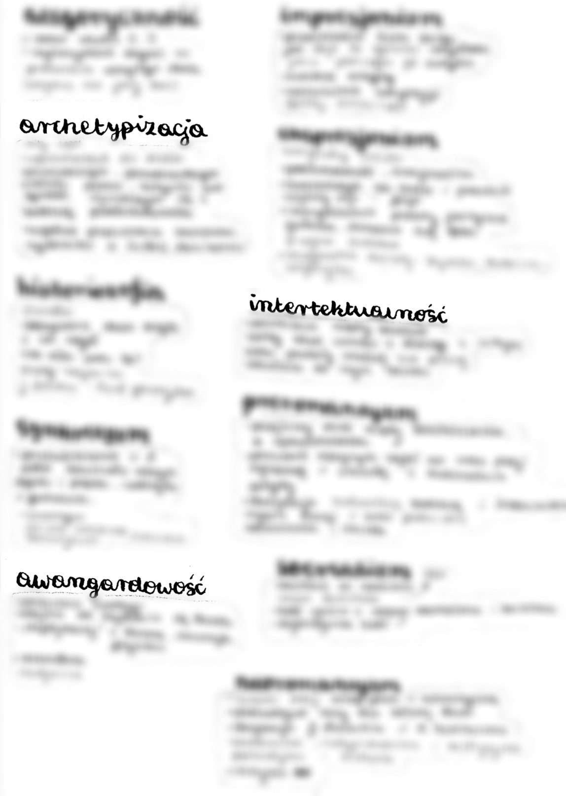 NOTATKA- NURTY ARTYS. I STYLIS. PDF *zgodnie z wymaganiami CKE*