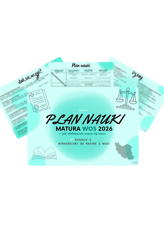 PLAN NAUKI- WOS                                                                                                   ❗️grudzień-kwiecień❗️               *wymagania cke matura 2026*