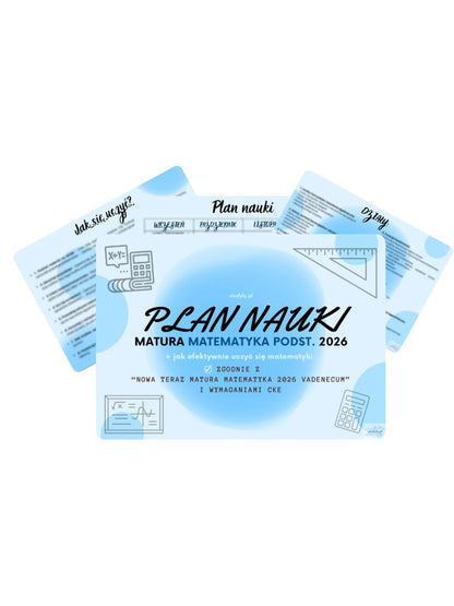 PLAN NAUKI- MATEMATYKA *zgodnie z wymaganiami cke matura 2026*