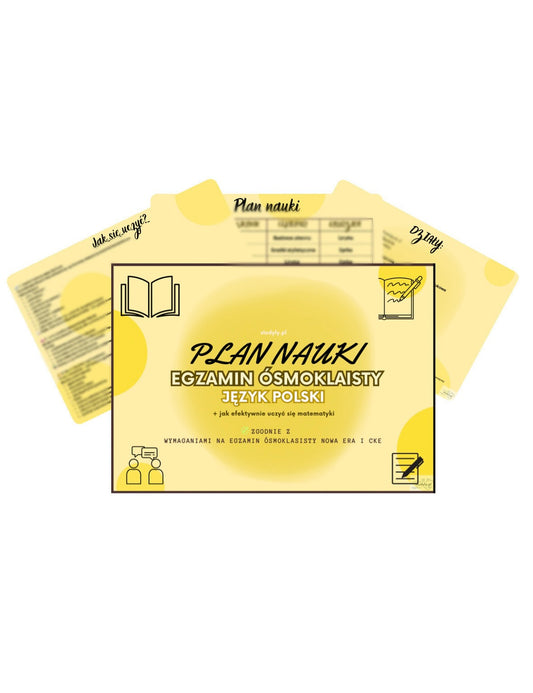 PLAN NAUKI- POLSKI ❗️grudzień-kwiecień❗️ *wymagania cke egzamin 8-klasisty*