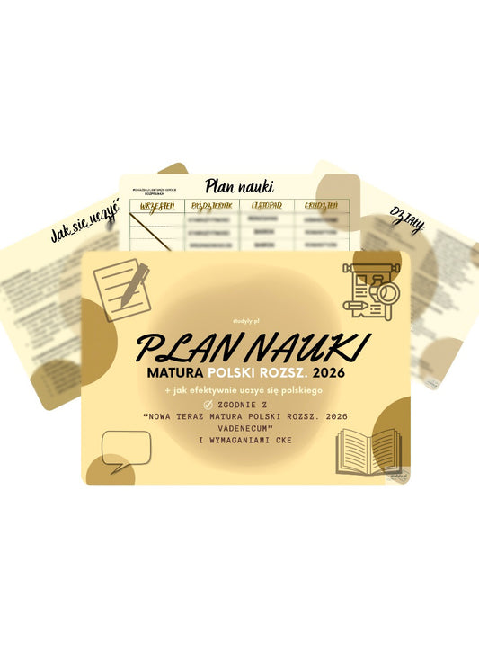 PLAN NAUKI- POLSKI ROZSZ.                                                                   ❗️grudzień-kwiecień❗️ *wymagania cke matura 2026*