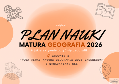 PLAN NAUKI- GEOGRAFIA *zgodnie z wymaganiami cke matura 2026*