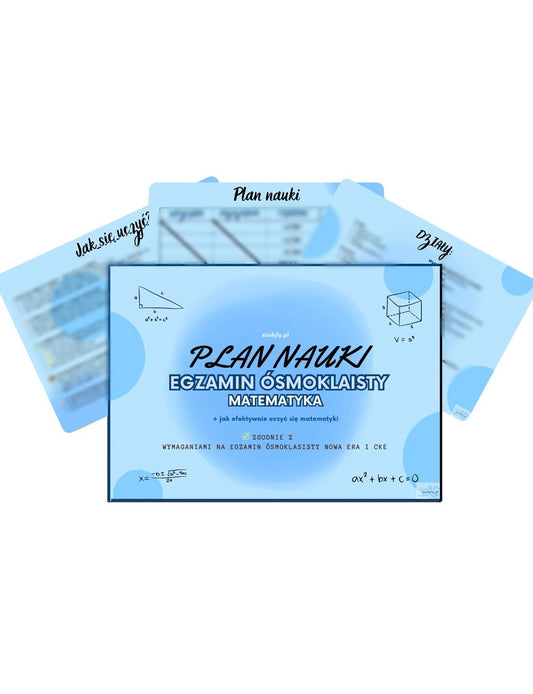 PLAN NAUKI- MATEMATYKA ❗️grudzień-kwiecień❗️ *wymagania cke egzamin 8-klasisty*